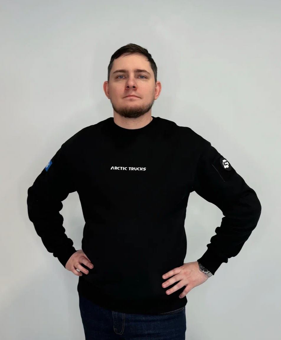 Джемпер с логотипом мужской цвет черный, р-р L