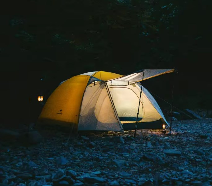 Палатка Naturehike Cloud-Creek PRO, 2-местная, бежево-желтая