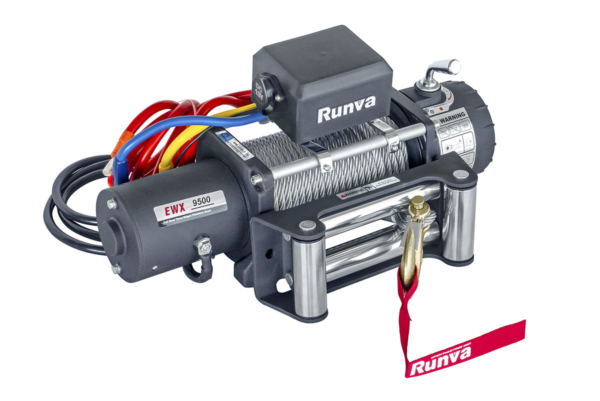 Лебёдка автомобильная электрическая 12V Runva EWX9500S 4350 кг