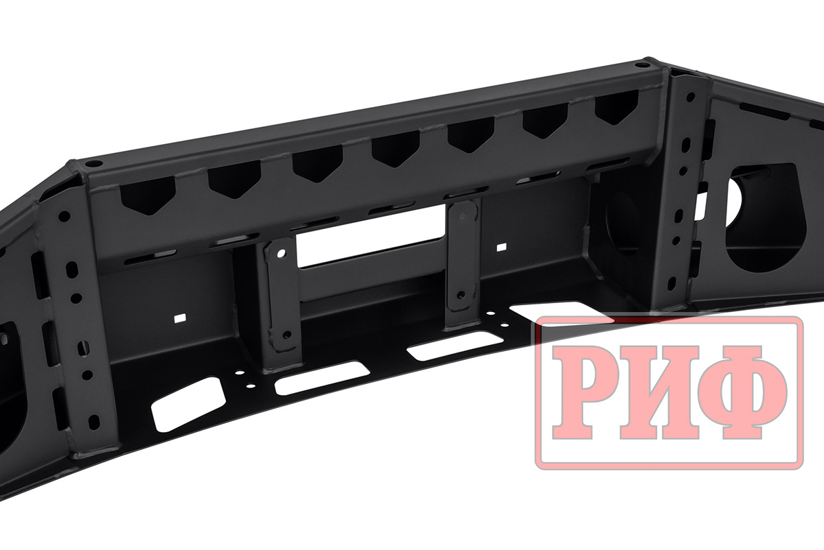 Бампер РИФ передний Toyota LC105 с доп. фарами без кенгурина