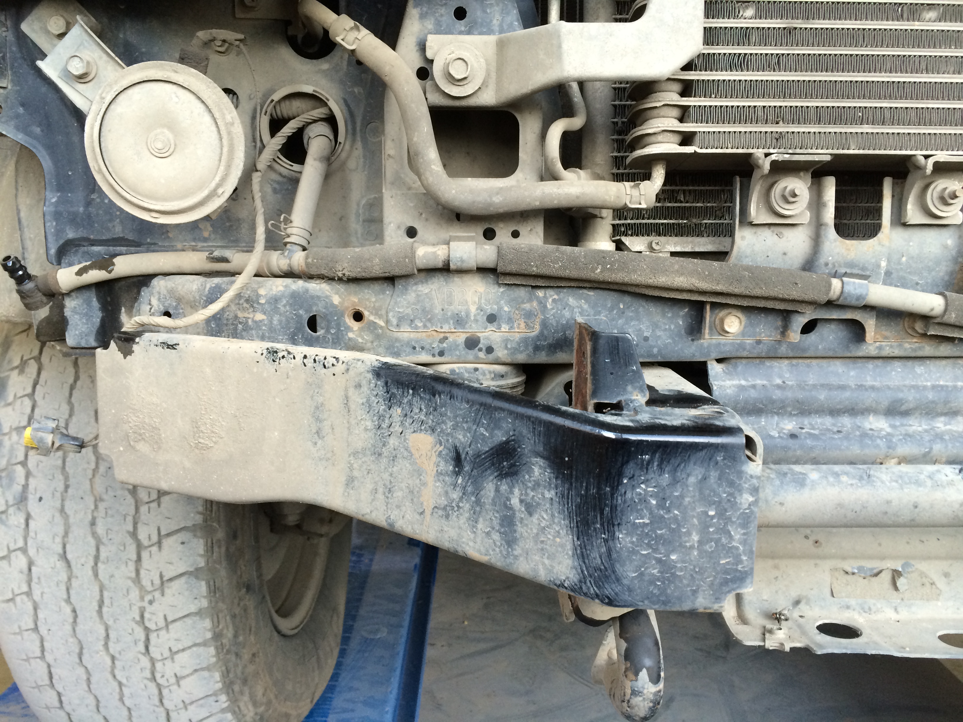 Бампер РИФ передний Nissan Patrol Y61 2004+ с доп. фарами и кенгурином