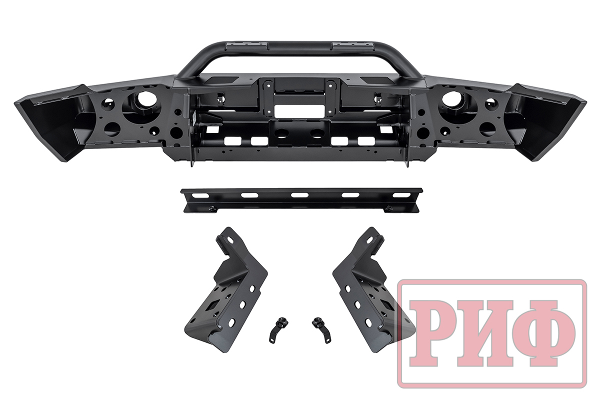 Бампер РИФ силовой передний TANK 300 c защитной центр. дугой, под штатные фары