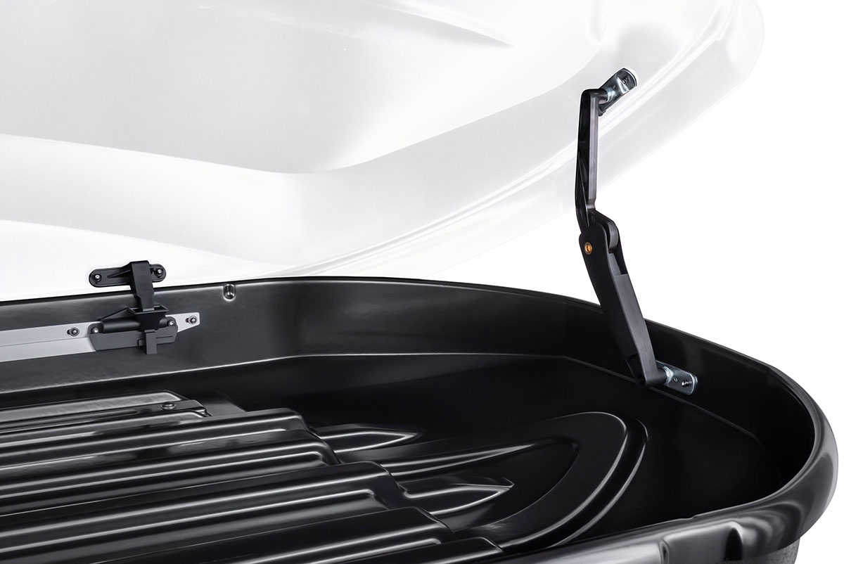 Бокс автомобильный на крышу Pentair RESORT 450L белый глянец, двусторонний