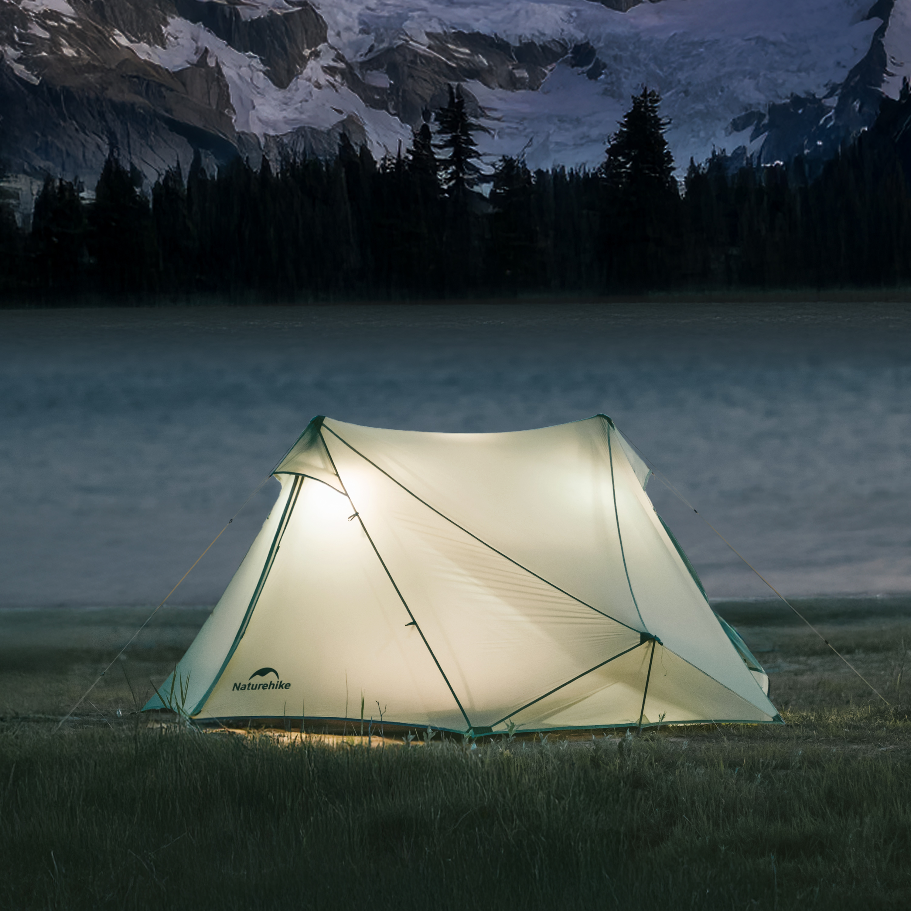Палатка Naturehike Lingfeng UL 2-местная, зеленая