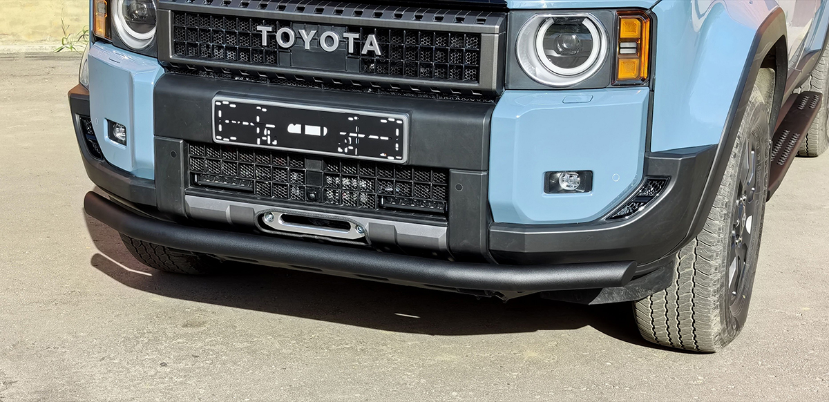 Бампер РИФ силовой передний Toyota Land Cruiser Prado 250 c защитой радиатора (устанавливается только с площадкой RIF250-30000)