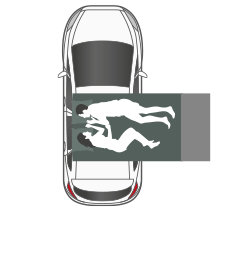 Палатка на крышу автомобиля AUTOHOME OVERZONE SMALL STANDARD, тент песочный, лестница 220 мм