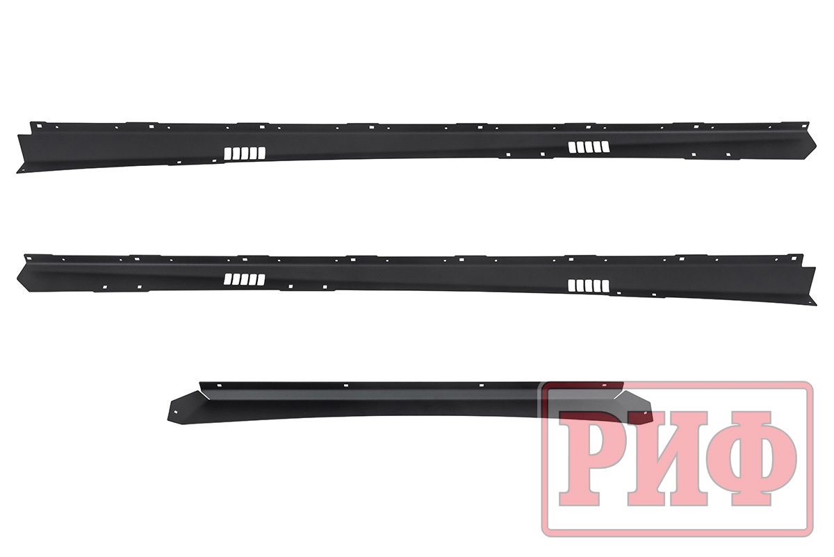 Багажник экспедиционный (платформа) алюминиевый РИФ 1150x2080 мм для Toyota Land Cruiser Prado 150 (с крепежом)