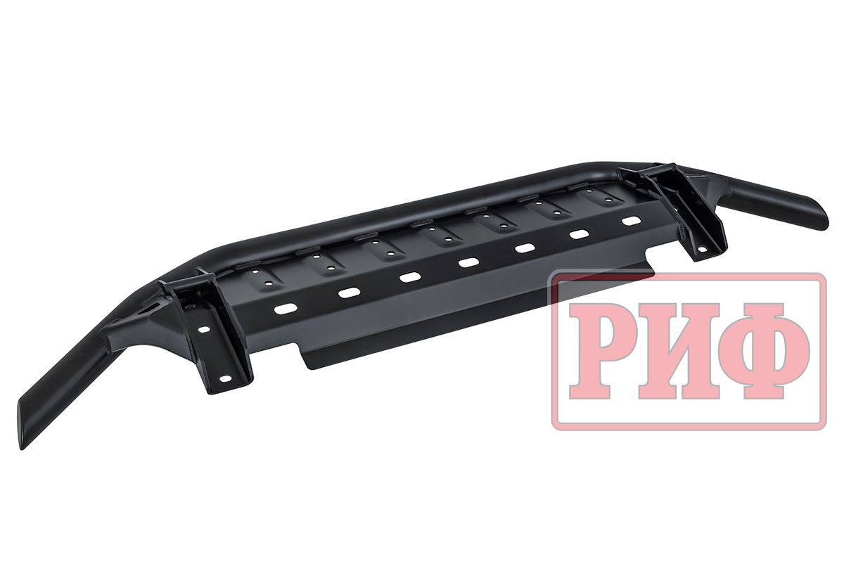 Бампер РИФ силовой передний/защита штатного бампера Toyota Land Cruiser Prado 120 c защитой радиатора