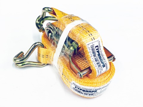 Ремень стяжной с крюками 35мм (3т. 6м) оранжевый