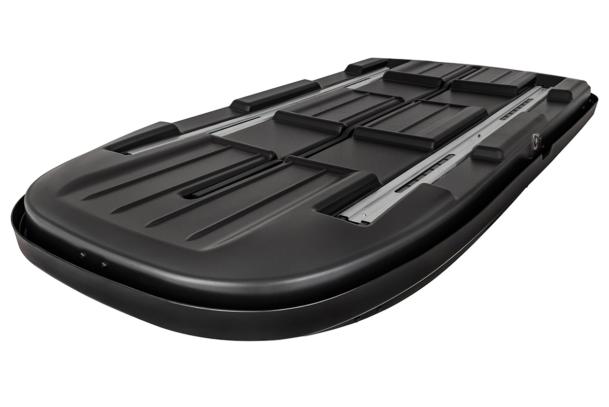 Бокс автомобильный на крышу Pentair RESORT 380 л черный глянец, двусторонний