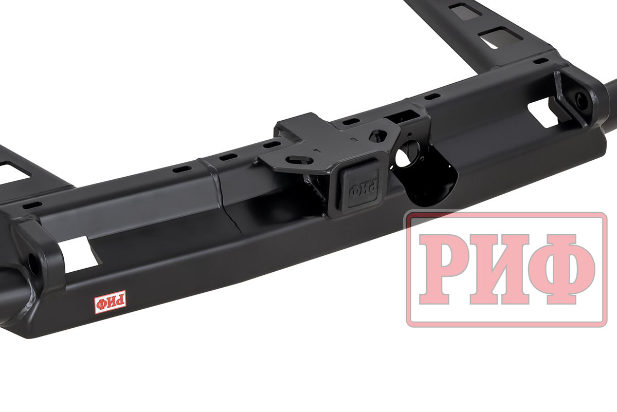 Бампер РИФ задний Toyota Land Cruiser Prado 150 c квадратом под фаркоп