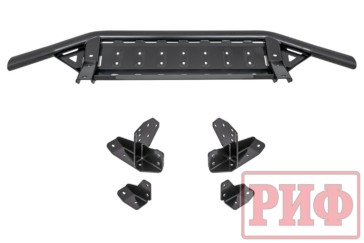 Бампер РИФ силовой передний Toyota Land Cruiser Prado 150 2017+ c защитой радиатора
