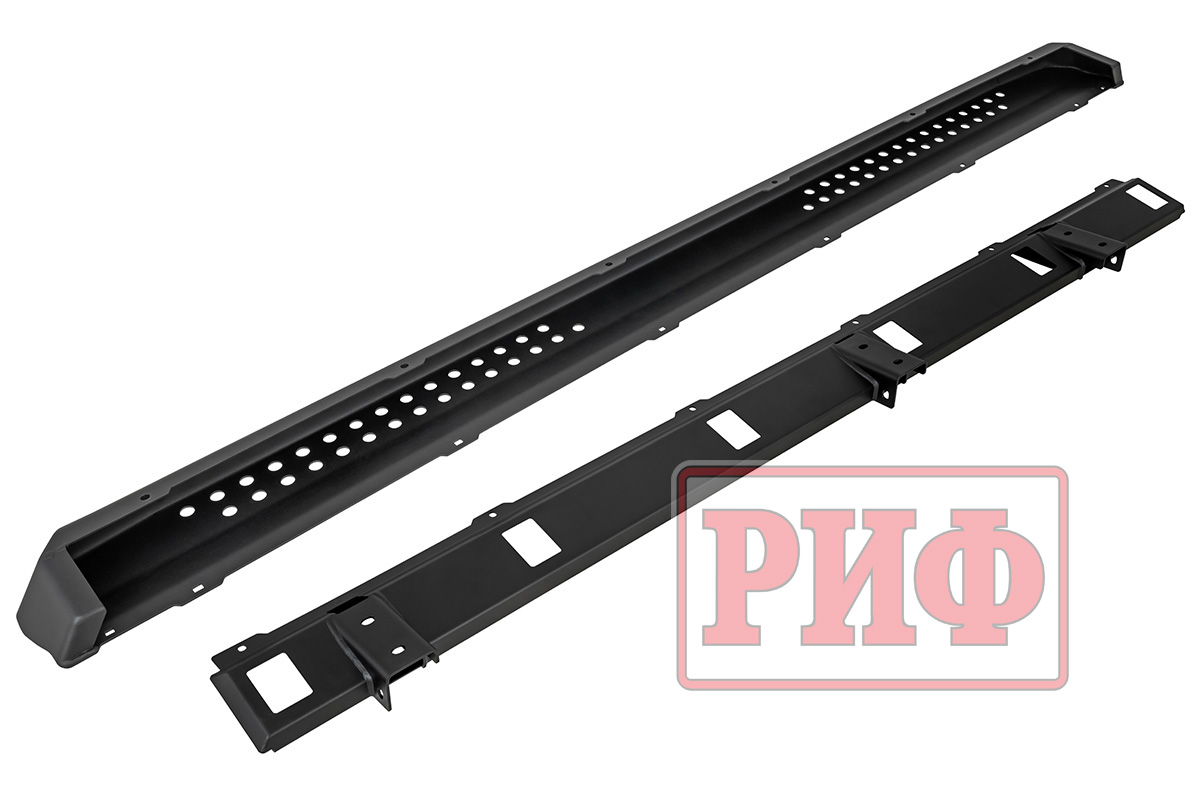 Пороги РИФ силовые алюминиевые для RAM (Dodge) 1500 Rebel 2019+