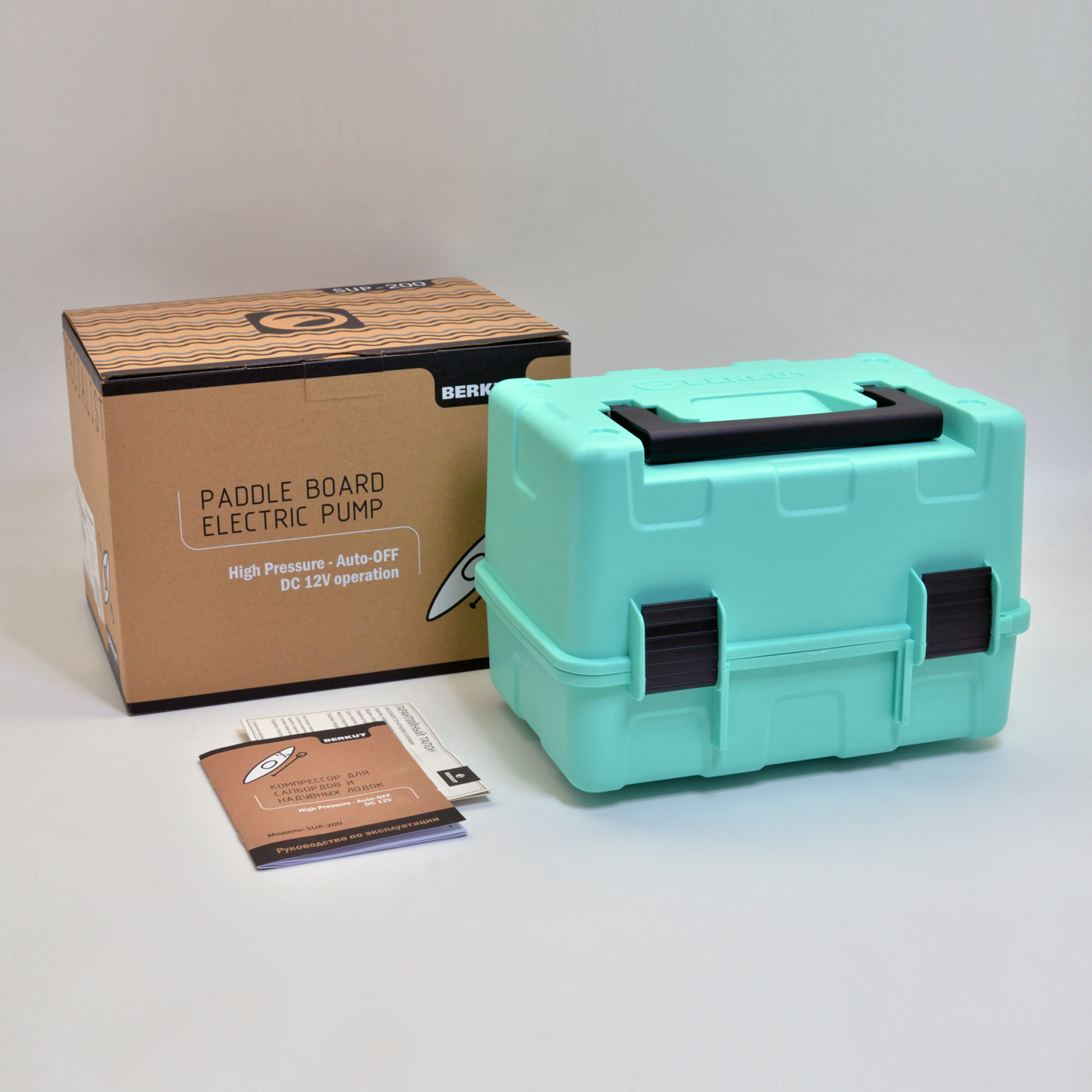 Высокопроизводительный компрессор для сапбордов и надувных лодок Berkut SUP-200