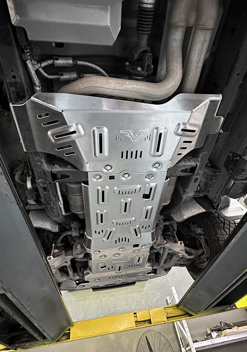 Защита Falcon радиатора, картера, РК, КПП для RAM (Dodge) 1500 TRX 6.2T бензин, алюминий 8 мм