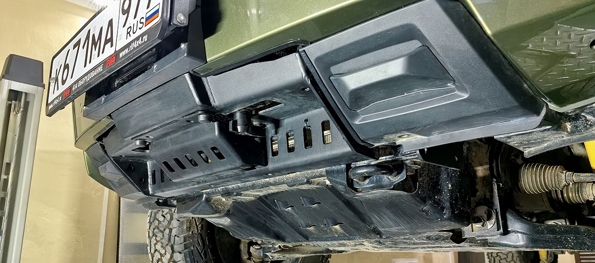 Площадка РИФ под лебёдку в штатный бампер TANK 400
