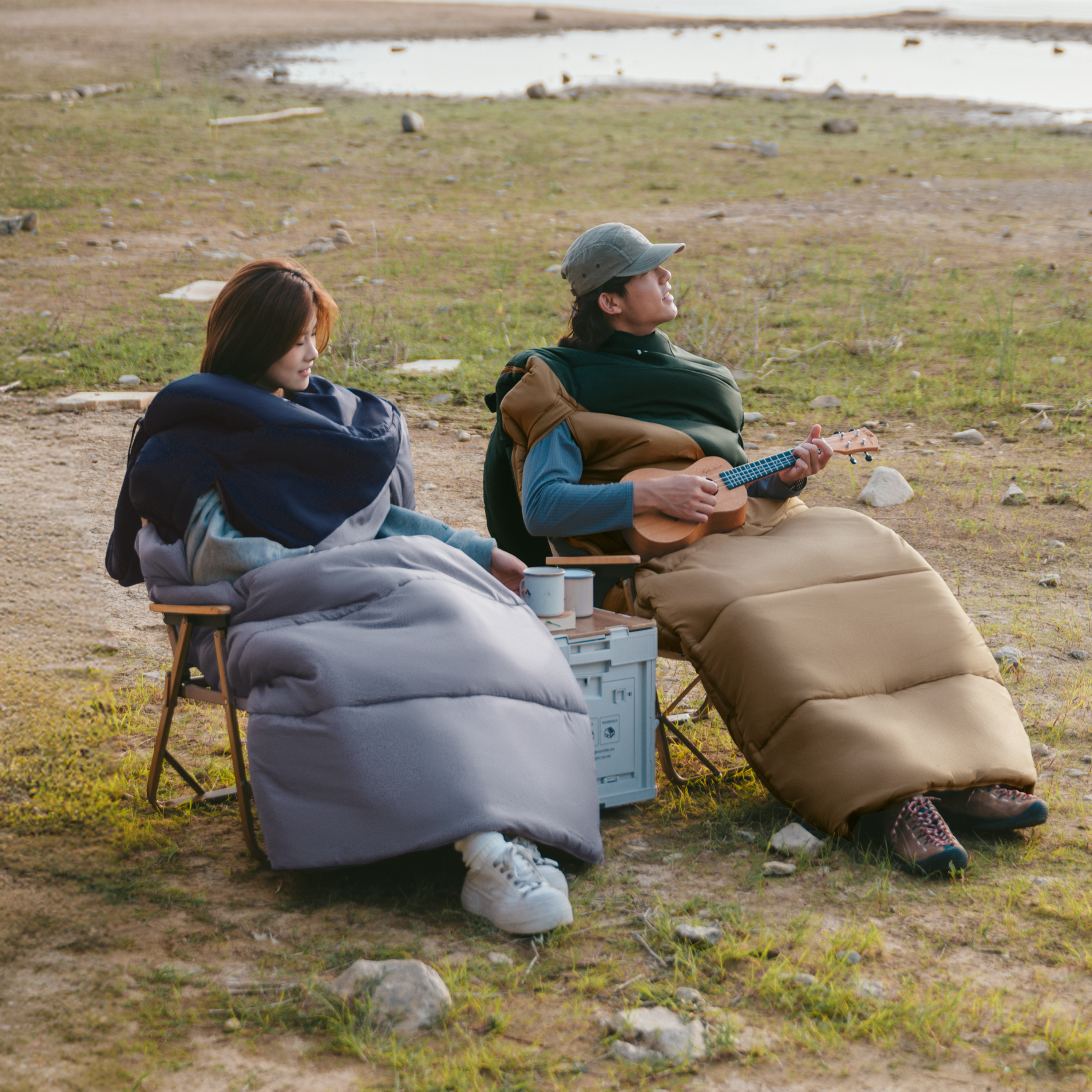 Мешок спальный Naturehike Sunny Day PL02 U250, (190+30)х80 см, (левый) (ТК: +8C), серо-голубой