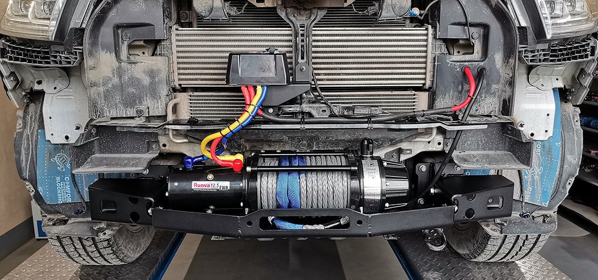 Площадка РИФ под лебёдку в штатный бампер Great Wall Poer