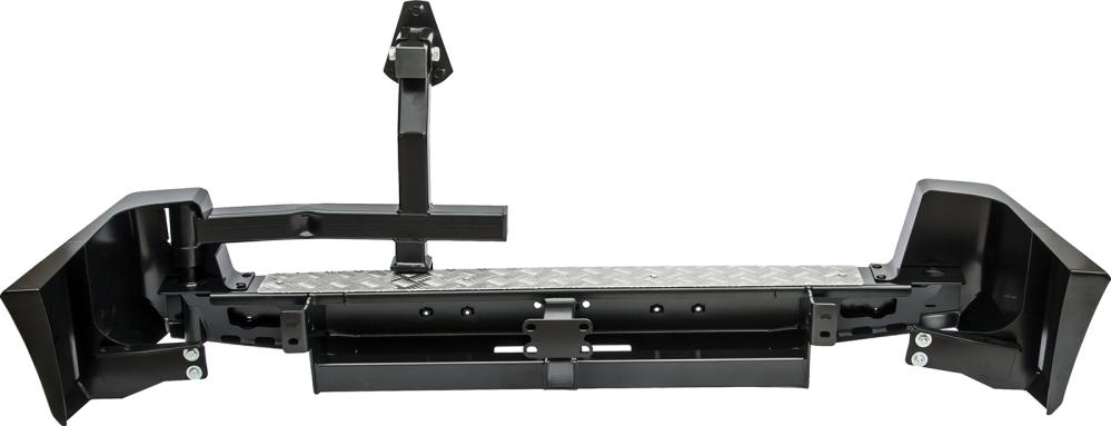 Бампер задний с квадратом под фаркоп и калиткой для УАЗ Патриот РИФ