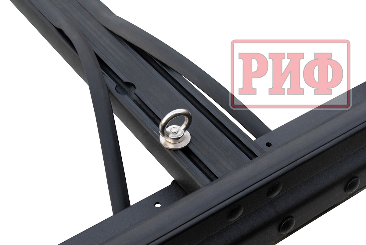 Багажник экспедиционный (платформа) алюминиевый РИФ 1300x2080 мм для Haval H9 2024+ (с крепежом)