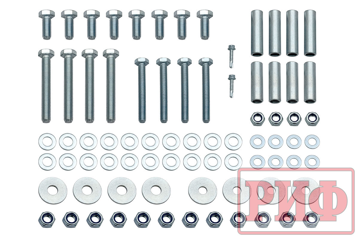 Бампер задний силовой/защита штатного бампера РИФ Renault Duster 2021+ c квадратом под фаркоп