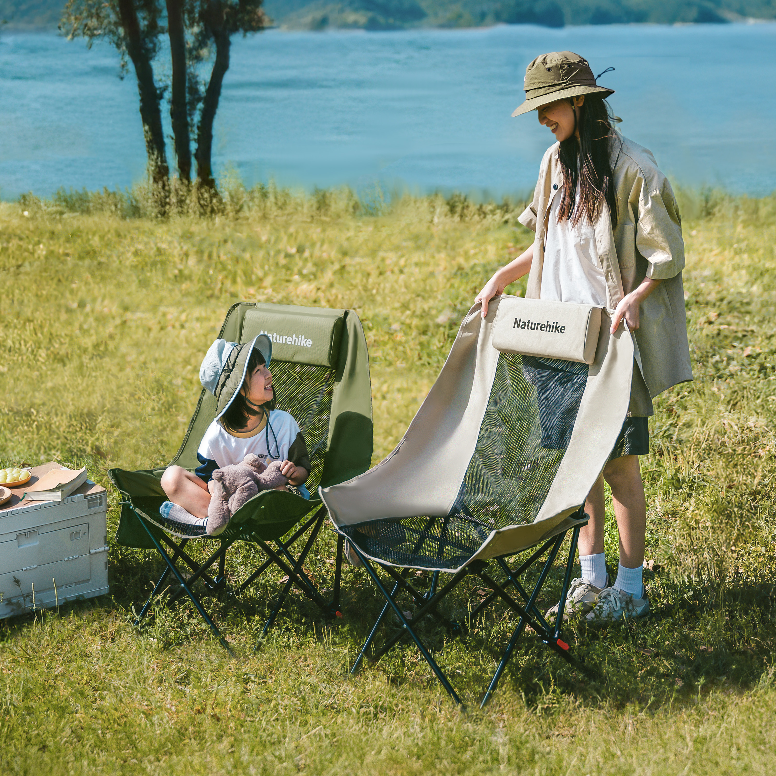 Кресло туристическое Naturehike Sea star 002, 71х66,5х95 см, складное, до 100 кг. зеленое