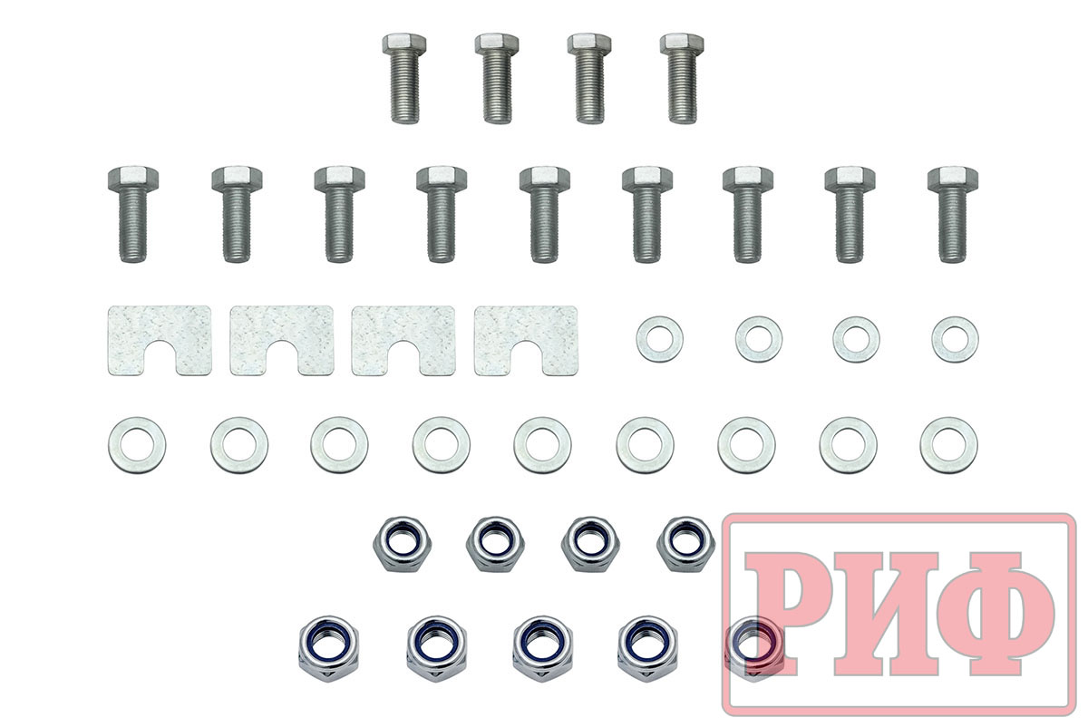 Бампер передний силовой/защита штатного бампера РИФ Renault Duster 2021+ с защитой радиатора