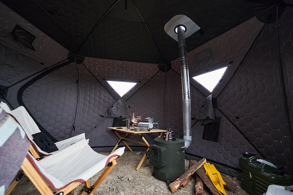 Палатка зимняя Wild Land Ice hub 500, пятиугольная, с полом и накидкой