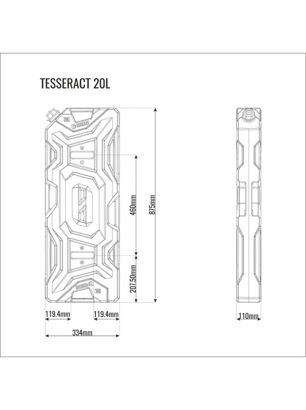 Канистра Tesseract 20 л (черная)