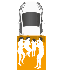 Палатка на крышу автомобиля AUTOHOME OVERLAND LARGE, тент карбон, лестница 220 мм