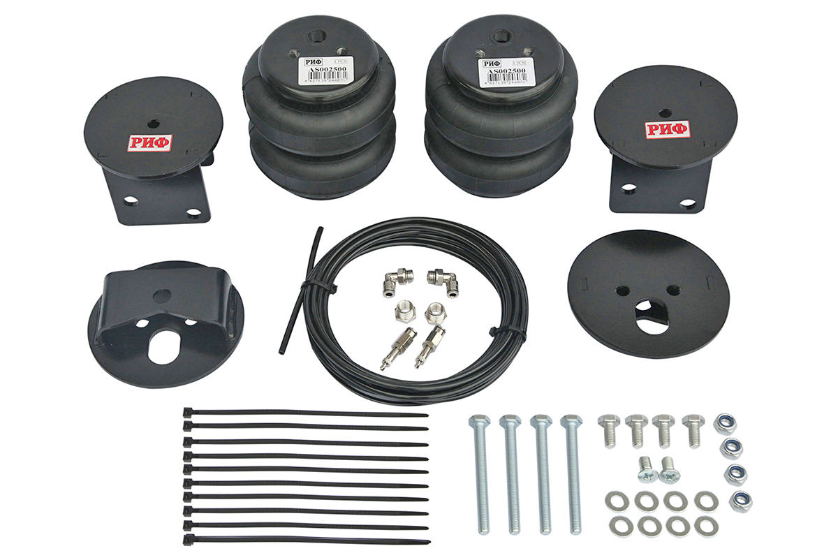 Пневмоподвеска РИФ для Mitsubishi L200 2015-2023 на задний мост для стандартной подвески