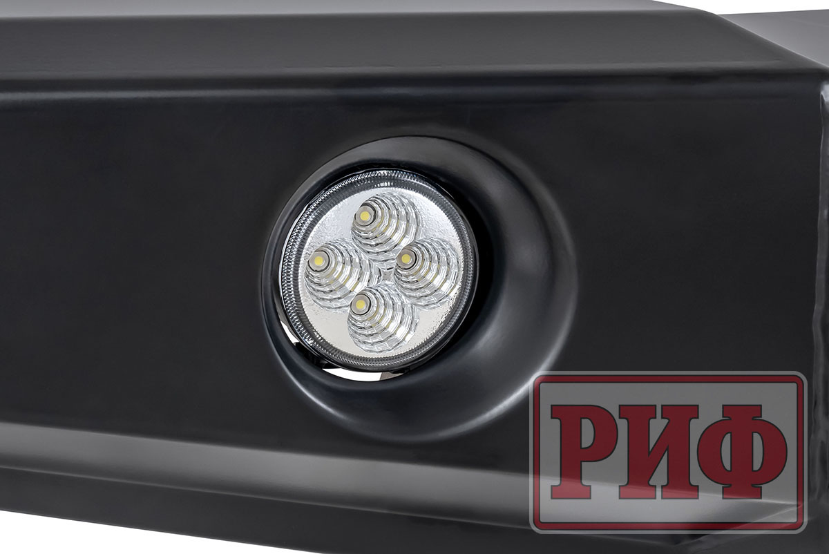 Бампер РИФ силовой передний Ford Ranger T6 2011-2015 с доп. фарами и защитной дугой