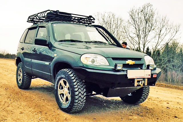 Бампер РИФ передний Шеви-Нива без защитной дуги