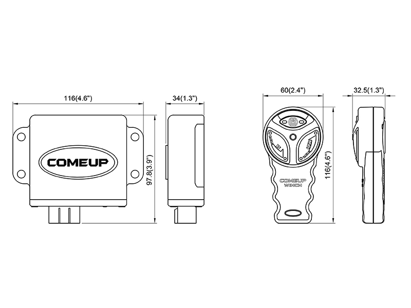 Пульт радиоуправления COMEUP для Cub 2/2s/3/3s/4/4s