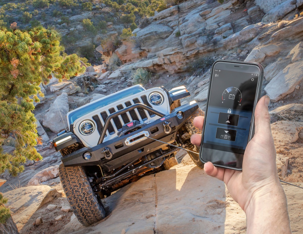 Беспроводное Bluetooth управление автомобильной лебедкой Warn со смартфона