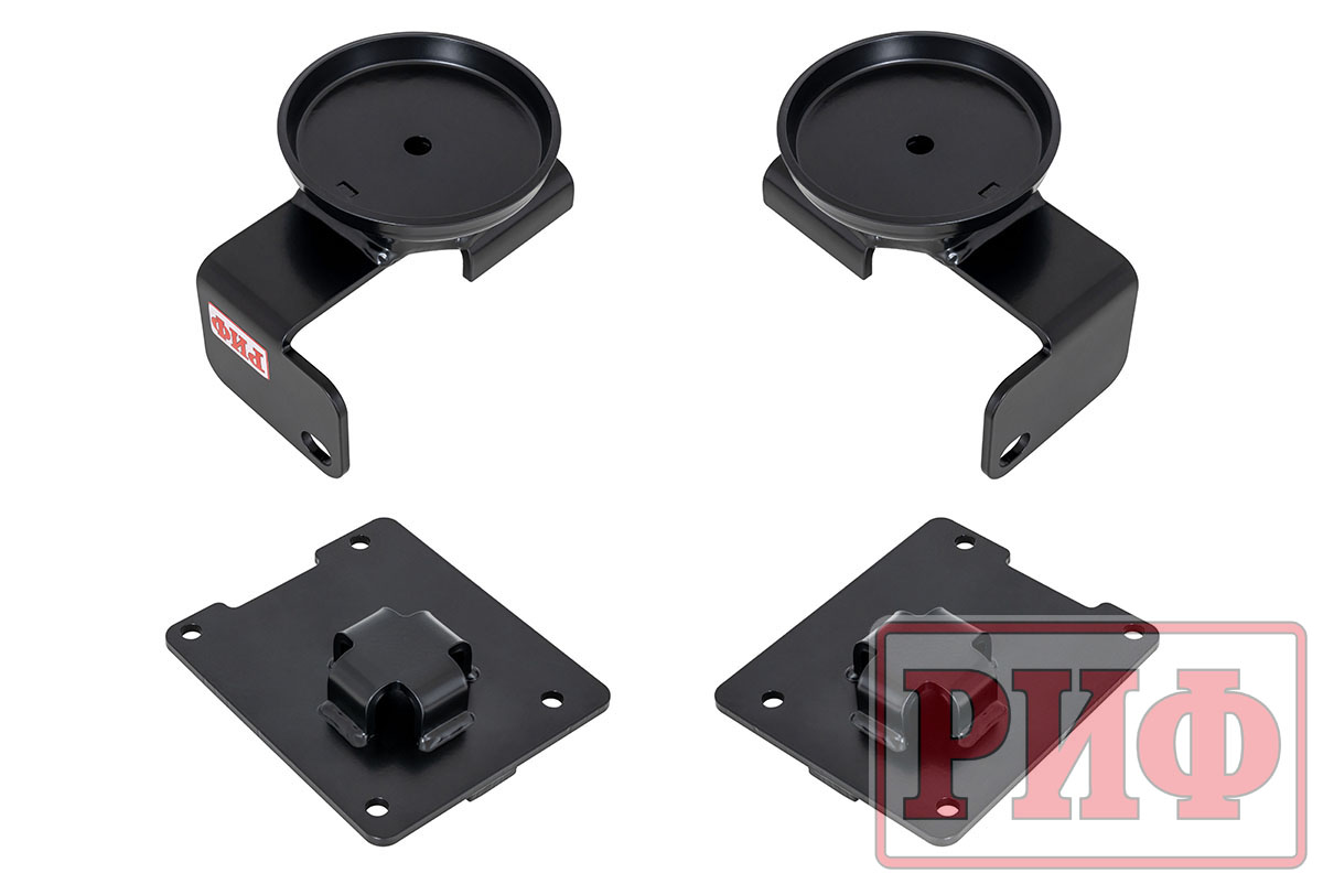 Комплект дополнительных пружин РИФ с кронштейнами для задней оси на УАЗ Патриот 2019+ (двухлистовая рессора)