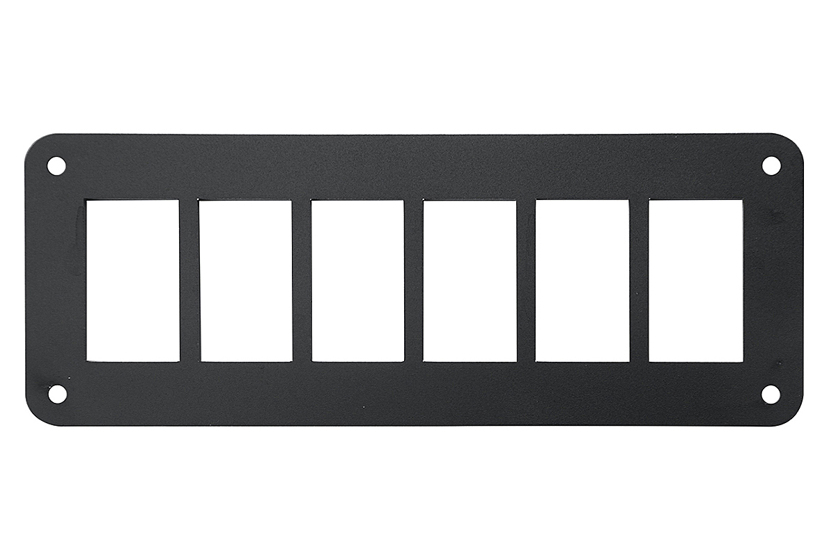 Панель кнопок монтажная шесть отверстий