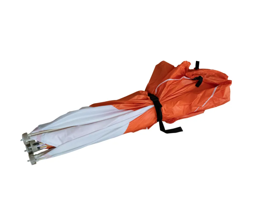 Палатка зимняя куб СЛЕДОПЫТ 2,1 х2,1 м, Oxford 210D PU 1000, оранжевый/белый