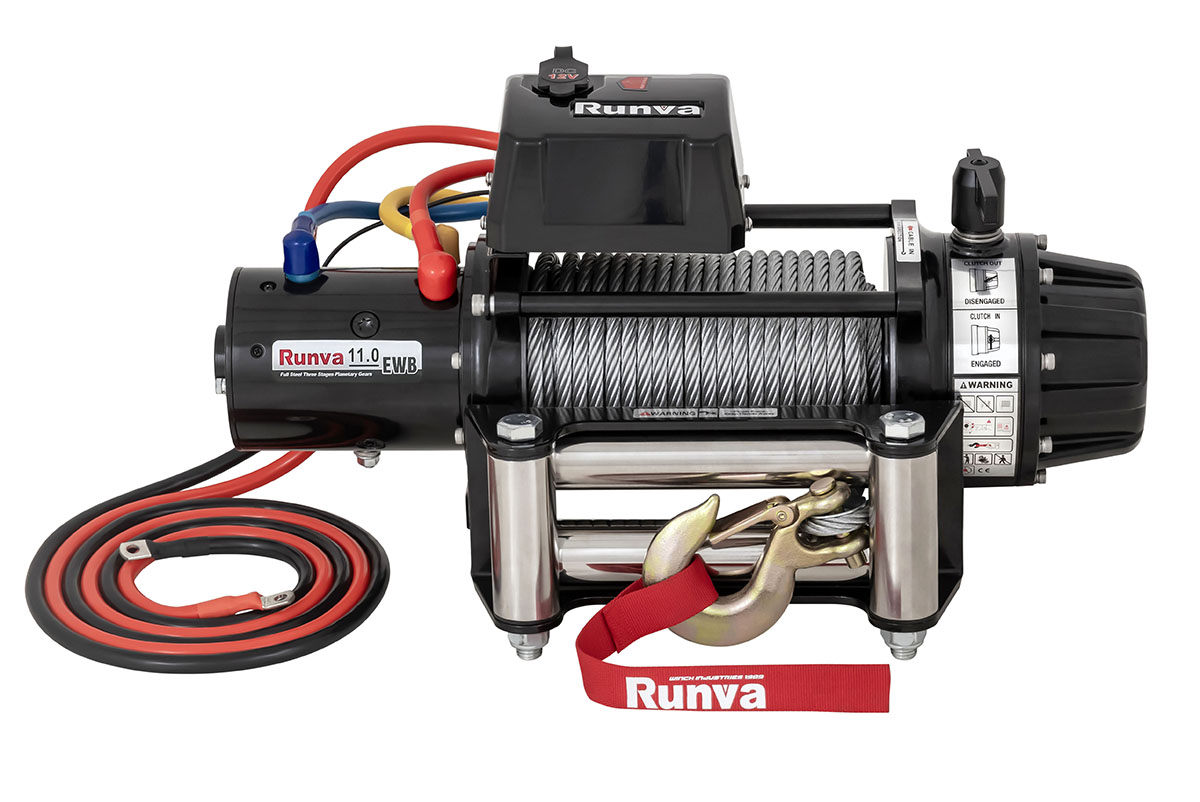 Лебёдка автомобильная электрическая 12V Runva EWB11000S 5000 кг (влагозащищенная)