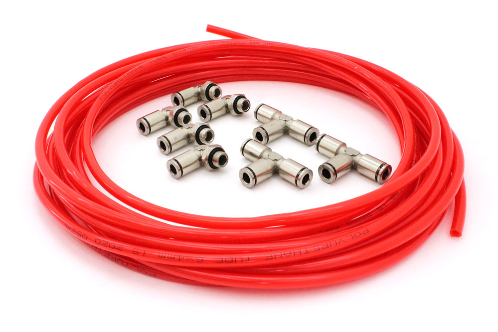 Комплект для вывода сапунов redBTR Gen II (с КПП и РК DYMOS) без глушителя