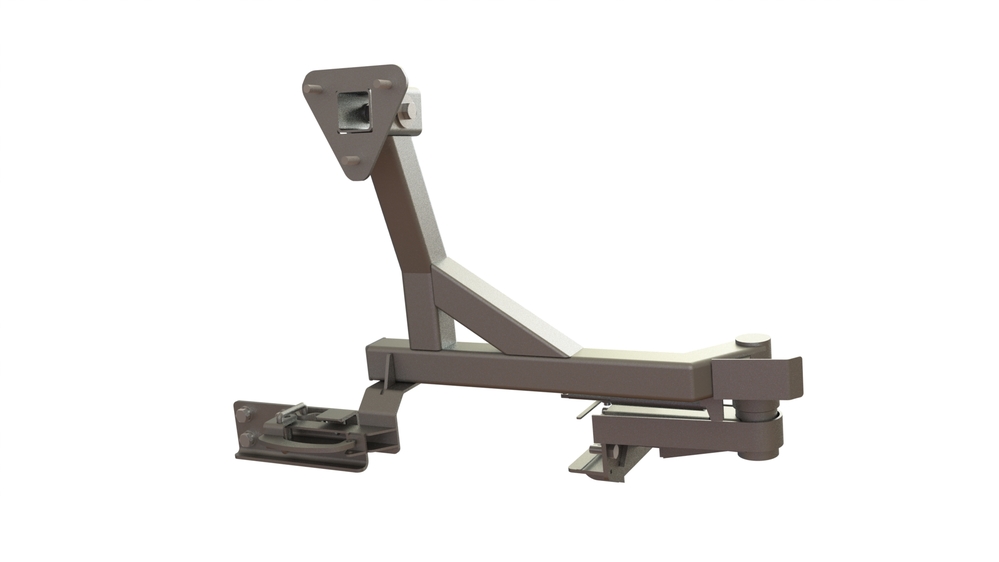 Калитка в штатный бампер Nisan Patrol Y61 (c 2004 г.в) (с квадратом по фаркоп)