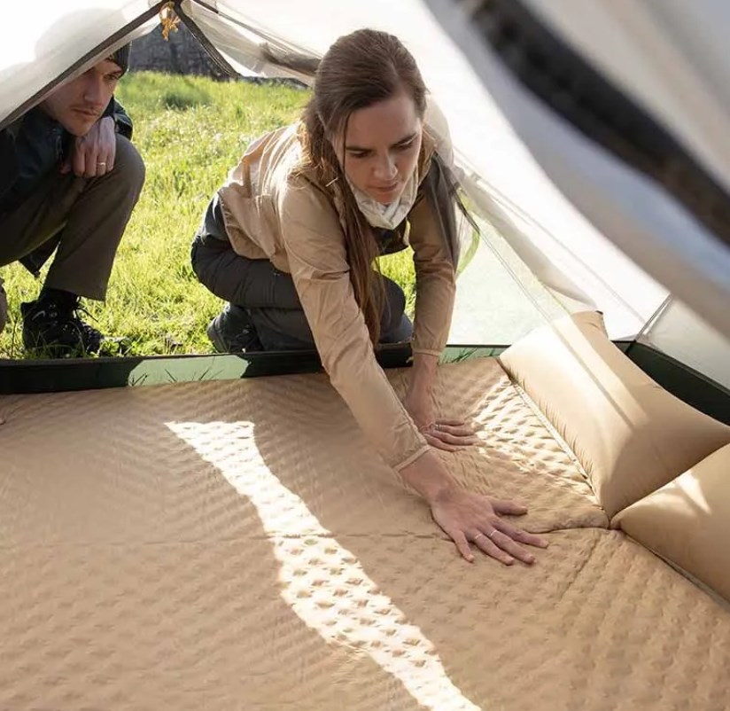 Коврик самонадувающийся Naturehike, 185х60х2,5 см, с подушкой, песочный