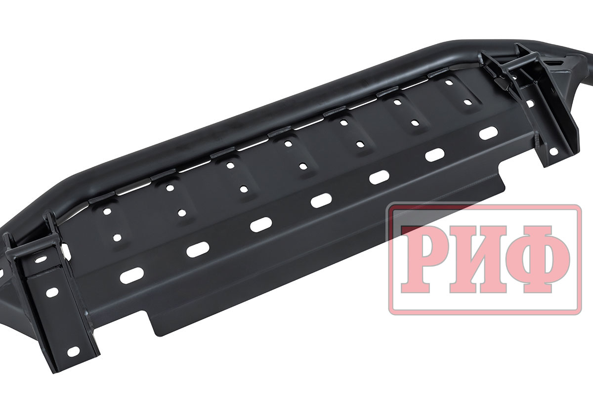 Бампер РИФ силовой передний/защита штатного бампера Toyota Land Cruiser Prado 120 c защитой радиатора