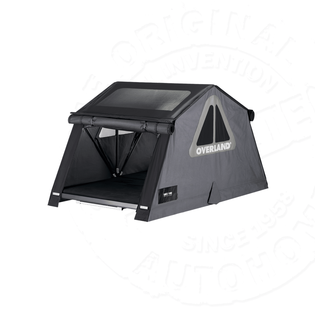 Палатка на крышу автомобиля AUTOHOME OVERLAND LARGE, тент карбон, лестница 220 мм