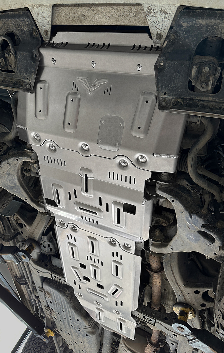 Защита Falcon радиатора, картера, РК, КПП для Toyota Land Cruiser 200, алюминий, 8 мм