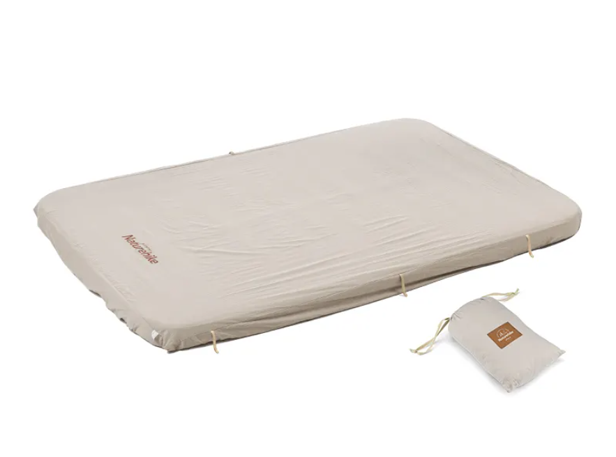 Коврик самонадувающийся Naturehike C10, двойной 200х132х10 cм, бежевый