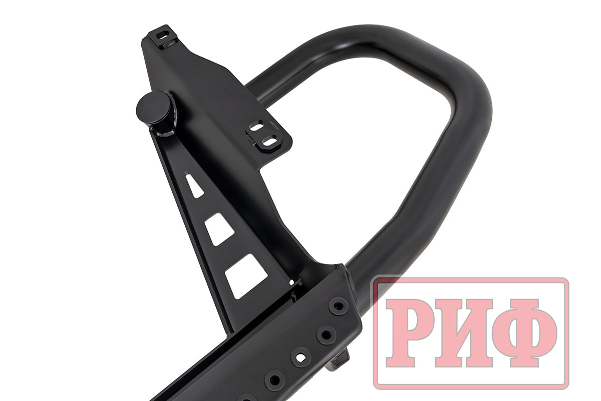 Бампер РИФ задний Toyota Land Cruiser Prado 150 c квадратом под фаркоп