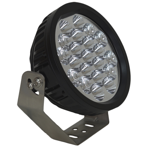 Светодиодная фара AURORA круглая 63W 21 светодиод, комбинированный белый 18 см