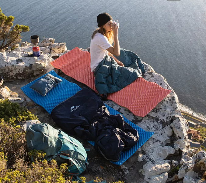 Коврик туристический Naturehike 185х56х1.8 см. IXPE, голубой