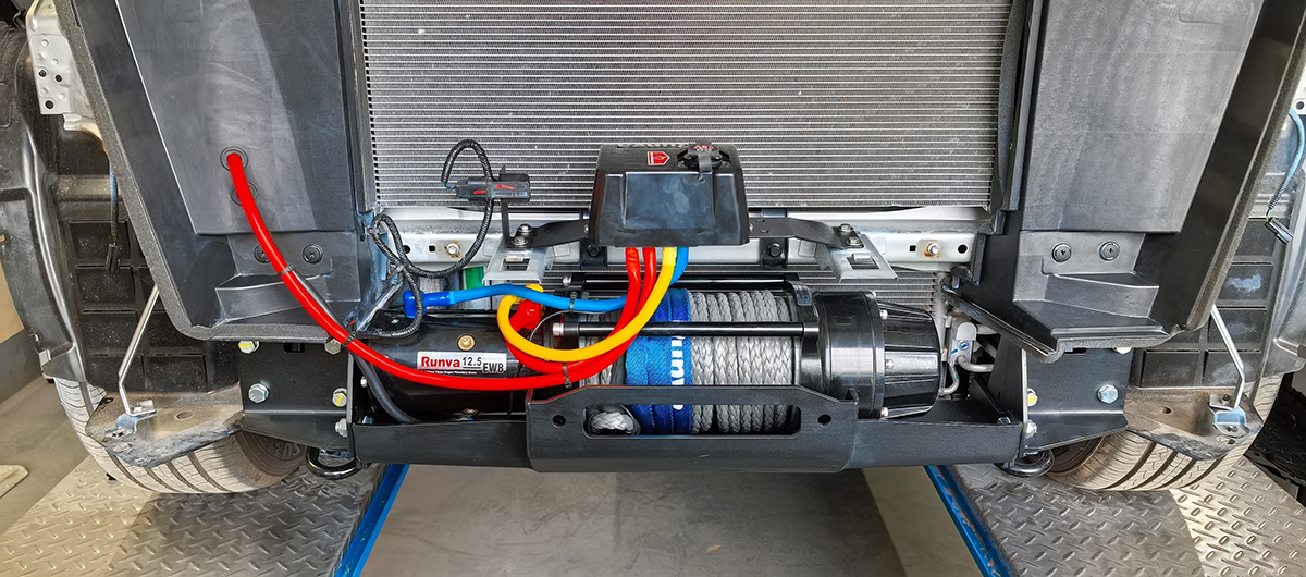 Площадка РИФ под лебёдку в штатный бампер Changan Hunter Plus